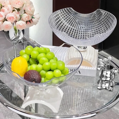 Đĩa Đựng Hoa Quả Kim Cương - Bày Hoa Quả, Bánh Kẹo Tết 2.025, Giá 84,888 VND