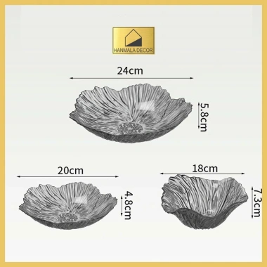Đĩa Đựng Hoa Quả Nhựa Cao Cấp Hanmala Decor - Thiết Kế Uốn Lượn Sang Trọng, An Toàn Thực Phẩm, Giá 44.799₫