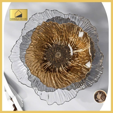Đĩa Đựng Hoa Quả Nhựa Cao Cấp Hanmala Decor - Thiết Kế Uốn Lượn Sang Trọng, An Toàn Thực Phẩm, Giá 44.799₫