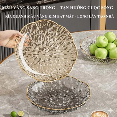 Đĩa Đựng Trái Cây Cao Cấp - Khay Hoa Quả Sang Trọng, Trang Trí Bánh Kẹo, 38.600₫ 2