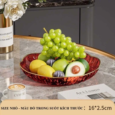 Đĩa Đựng Trái Cây Cao Cấp - Khay Hoa Quả Sang Trọng, Trang Trí Bánh Kẹo, 38.600₫ 7