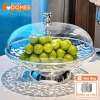 Đĩa Đựng Trái Cây DOMES có Nắp Đậy Trong Suốt - Rổ Ráo Nước, Khay Hoa Quả Tết, Chống Bụi, Giá chỉ 88.000₫