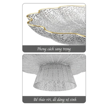 Đĩa Đựng Trái Cây DOMES – Khay Bày Hoa Quả Đế Cao Phong Cách Bắc Âu 45.000₫