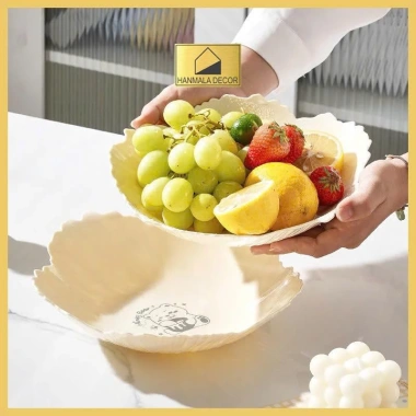 Đĩa Đựng Trái Cây Nhựa 24cm Cao Cấp - Đĩa Hoa Quả Bánh Kẹo Hạt Tết, Giá 75.000₫