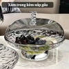 Đĩa đựng trái cây trong suốt kèm nắp đậy, khay hoa quả Tết, có khe thoát nước 7