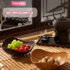 Đĩa Đựng Trái Cây Vân Gỗ Bibabibo - Trang Trí Phòng Khách Sang Trọng, Giá 55k