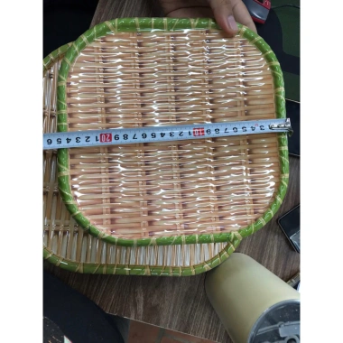 Đĩa giả mây tre đan nhựa cao cấp, có chân đế đựng hoa quả - Giá chỉ 25.000₫ 8