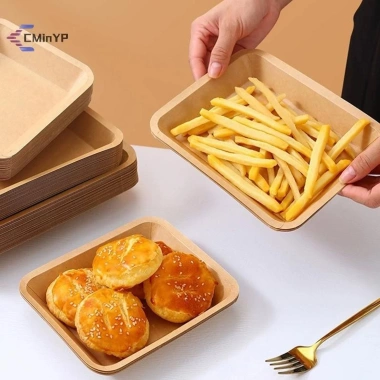 Đĩa Giấy Vuông 10 Đĩa Cminyp - Bộ Đồ Ăn Tiệc Cưới Sinh Nhật Tráng Miệng - 49.720 VND 9