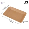 Đĩa Giấy Vuông 10 Đĩa Cminyp - Bộ Đồ Ăn Tiệc Cưới Sinh Nhật Tráng Miệng - 49.720 VND 10