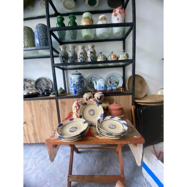 Dĩa Gốm Chỉ Xanh Phết Xanh - Gốm Xưa Lái Thiêu, Đậm chất hoài niệm, chỉ 25.000 VND 3 Dĩa Gốm Chỉ Xanh Phết Xanh - Gốm Xưa Lái Thiêu, Đậm chất hoài niệm, chỉ 25.000 VND 3