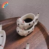 Đĩa gốm sứ mini hình mèo, tay cầm, dùng cho pesto, mù tạt, sốt cà chua - phù hợp nhà hàng gia đình 2