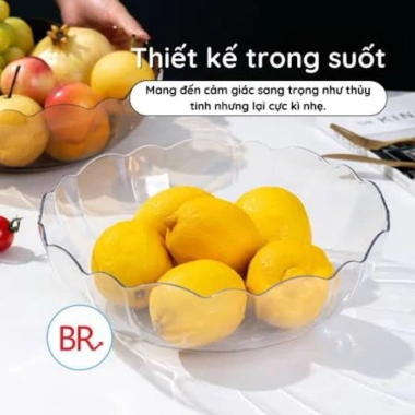 Đĩa hoa 6 cánh 1.265 Hokori nhựa Việt Nhật: Đĩa đựng quả trong suốt, giá chỉ 51.000₫ 7