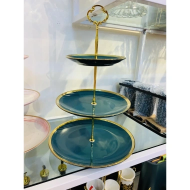 Đĩa hoa quả 3 tầng đủ màu - Đựng bánh kẹo Tết, Giá chỉ 249.000₫ 3