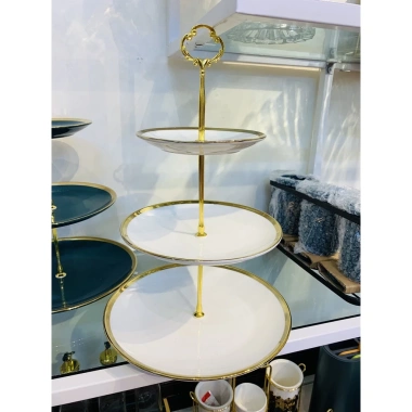 Đĩa hoa quả 3 tầng đủ màu - Đựng bánh kẹo Tết, Giá chỉ 249.000₫ 4