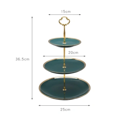 Đĩa hoa quả 3 tầng đủ màu - Đựng bánh kẹo Tết, Giá chỉ 249.000₫ 6
