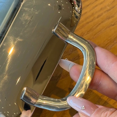 Đĩa inox 18/10 Oyatton khay chữ nhật có quai với thiết kế sang trọng, đựng hoa quả bánh kem cho bàn cao cấp 4 Đĩa inox 18/10 Oyatton khay chữ nhật có quai với thiết kế sang trọng, đựng hoa quả bánh kem cho bàn cao cấp 4
