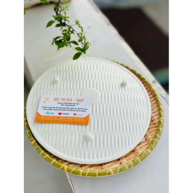 Đĩa Mây Tròn Đủ Size, Mẹt Phíp và Nhựa, Melamine Dày Dặn, Mẫu Đẹp Cao Cấp - Giá 54.000 VND 5