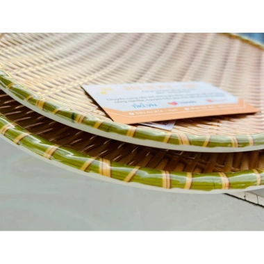 Đĩa Mây Tròn Đủ Size, Mẹt Phíp và Nhựa, Melamine Dày Dặn, Mẫu Đẹp Cao Cấp - Giá 54.000 VND 6
