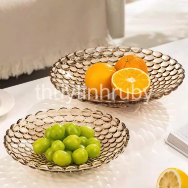 Đĩa Mứt Bi Thủy Tinh Đựng Hoa Quả, Bánh Kẹo - Khay Đẹp, Giá Ưu Đãi 99.000 VND