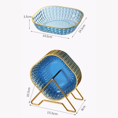 Đĩa Nhựa Acrylic Trong Suốt Viền Vàng Cao Cấp – Đựng Hoa Quả, Bánh Kẹo Trang Trí, Giá 39.900₫ 7