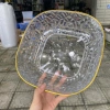Đĩa Nhựa Acrylic Trong Suốt Viền Vàng Cao Cấp – Đựng Hoa Quả, Bánh Kẹo Trang Trí, Giá 39.900₫ 9