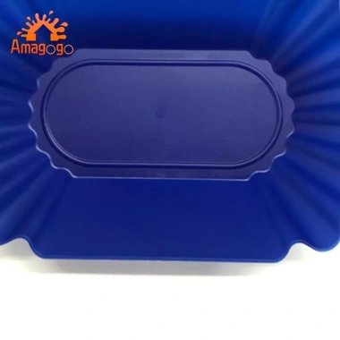 Đĩa nhựa ăn nhẹ, khay phục vụ đa năng hình bầu dục - Cà phê, đậu, giá 50.600 VND 4