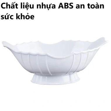 Đĩa Nhựa Bát Thuyền Đựng Gà Cúng Nguyên Con - Khay Đồ Ăn Vặt, Đựng Hoa Quả Lễ Tết, Giá 22.500đ