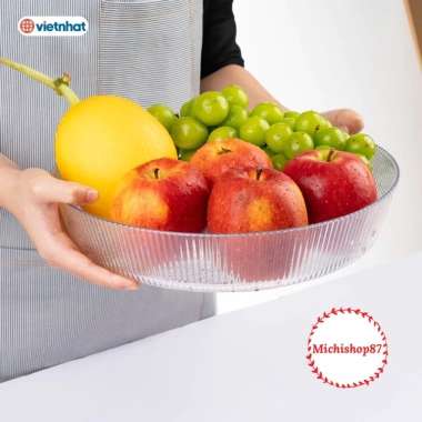 Đĩa nhựa cao cấp 30cm Hokori sang trọng - Đĩa nhựa tròn tăm dày đẹp, giả pha lê cho trái cây, giảm giá 44.999 VND 4 Đĩa nhựa cao cấp 30cm Hokori sang trọng - Đĩa nhựa tròn tăm dày đẹp, giả pha lê cho trái cây, giảm giá 44.999 VND 4