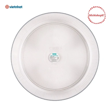 Đĩa nhựa cao cấp 30cm Hokori sang trọng - Đĩa nhựa tròn tăm dày đẹp, giả pha lê cho trái cây, giảm giá 44.999 VND