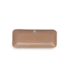 Đĩa nhựa dài chữ nhật 38cm melamine Fataco dày, màu nhám ngói, an toàn khi dùng
