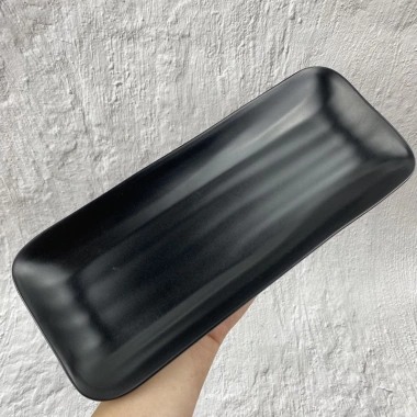 Đĩa Nhựa Dài Chữ Nhật DCN 38-39 Đen Nhám – Melamine Fataco Dày Dặn, Mẫu Đẹp Cao Cấp, Giá chỉ 52.000 - Mta-Mart2