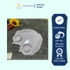 Dĩa Nhựa Fataco Hình Lá Ngăn Chấm Melamine Đen Dày Dặn, Màu Trắng - Giá 27.000 VNĐ 2