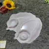 Dĩa Nhựa Fataco Hình Lá Ngăn Chấm Melamine Đen Dày Dặn, Màu Trắng - Giá 27.000 VNĐ 6