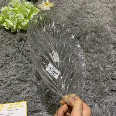 Dĩa Nhựa Fataco Hình Lá Trong Suốt Đủ Size - Dày Dặn, An Toàn, Dễ Vệ Sinh, 27k