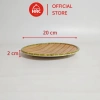 Đĩa nhựa giả mây tre đan phíp mẹt tròn cao cấp, size đủ, có chân đế, giảm giá 50.000₫ 9