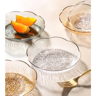 Dĩa nhựa hình hoa trong suốt 15cm - Đựng hoa quả tiện lợi, giá chỉ 33.300 VND