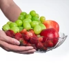 Đĩa nhựa hoa 6 cánh giả thuỷ tinh Hokori trong suốt - Đựng hoa quả, salad, 45k 6