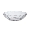 Đĩa nhựa hoa 6 cánh giả thuỷ tinh Hokori trong suốt - Đựng hoa quả, salad, 45k 7