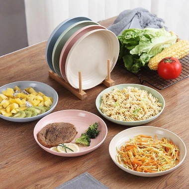Đĩa Nhựa Lúa Mạch An Toàn Tiện Lợi - Đựng Đồ Ăn, Hoa Quả, Bánh Kẹo 5.600 VND 3 Đĩa Nhựa Lúa Mạch An Toàn Tiện Lợi - Đựng Đồ Ăn, Hoa Quả, Bánh Kẹo 5.600 VND 3