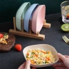 Đĩa Nhựa Lúa Mạch An Toàn Tiện Lợi - Đựng Đồ Ăn, Hoa Quả, Bánh Kẹo 5.600 VND 7