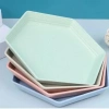 Đĩa nhựa lúa mạch hình lục giác 12.5cm - Đựng bánh kẹo, trái cây, trang trí tiệc, 9.900₫ 9