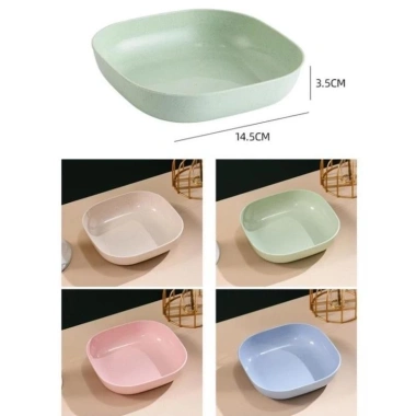 Đĩa Nhựa Lúa Mạch Vuông 8 Món - Đựng Đồ Ăn, Hoa Quả Tiện Lợi, Giá 18.300₫ 8