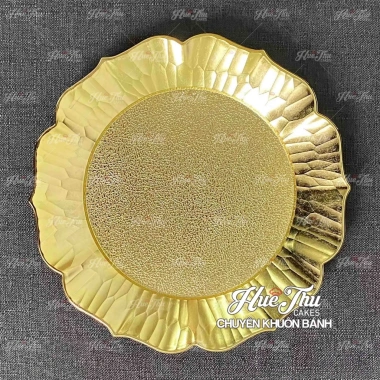 Đĩa nhựa mạ vàng bạc trắng 33cm - Đựng trái cây, rau câu, xôi, trang trí tiệc và mâm thờ, giá 49.000 VND 6