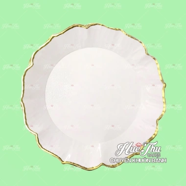 Đĩa nhựa mạ vàng bạc trắng 33cm - Đựng trái cây, rau câu, xôi, trang trí tiệc và mâm thờ, giá 49.000 VND 9