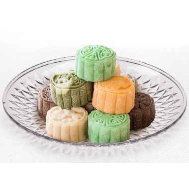 Đĩa nhựa nguyên sinh họa tiết kim cương sang trọng - Đựng bánh kẹo, hoa quả, đồ ăn vặt, decor, 15.600₫