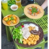 Đĩa nhựa phíp giả mây đan tre dày đẹp Tròn Vuông Chữ nhật có chân đủ size cho hoa quả bún đậu 17.550đ 8