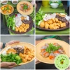 Đĩa Nhựa Phíp Giả Mây Đan Tre - Mẹt Tròn Chân Dày, thích hợp cho hoa quả, bún, đậu - Giá ưu đãi 13.688₫
