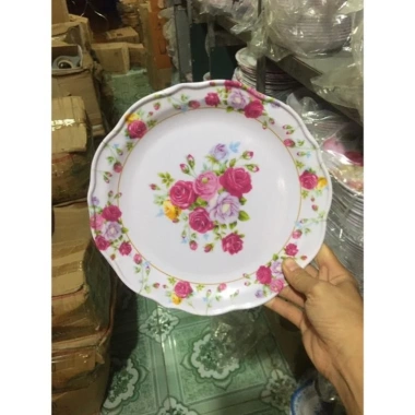 Đĩa nhựa phíp hình hoa - Bày hoa quả, bánh kẹo, đồ ăn, giá chỉ 15.040₫ 8