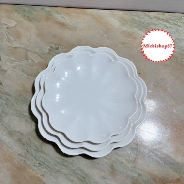 Đĩa Nhựa Phíp Hoa 3 Size Melamine Siêu Dày Dặn, Đồ Ăn Sang Trọng Giá Tốt 3