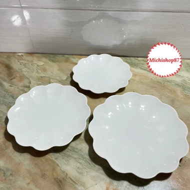 Đĩa Nhựa Phíp Hoa 3 Size Melamine Siêu Dày Dặn, Đồ Ăn Sang Trọng Giá Tốt 6
